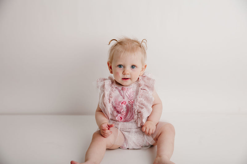 Madeline romper ~ 6-12 months